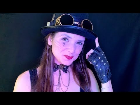 ASMR Steampunk MadMi is Fixing Your Face, Claw Brain Massage + Fabric Sounds (Roleplay, DE/EN)