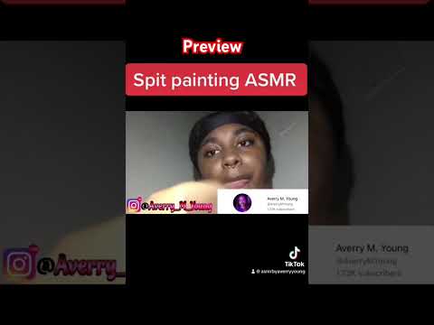 Spit painting ASMR