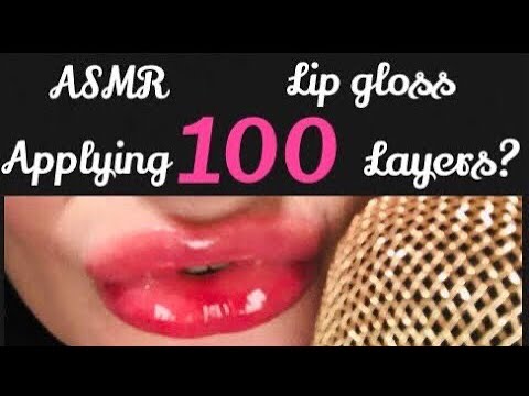 ASMR- Applying 100 layers of lipstick.