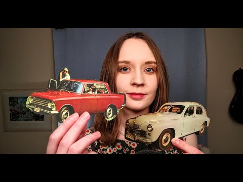 Soviet Cars ASMR (whispered, paper sounds, finger flutters)
