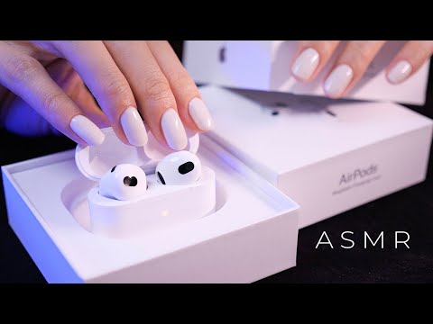 ASMR Satisfying AirPods 3 Unboxing | Tapping, Scratching and Tracing etc (No Talking)