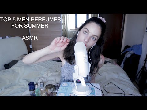 ASMR| FAVORITE MEN PERFUMES FOR SUMMER 2020| +WHISPERED DESCRIPTION READING TO GIVE YOU TINGLES