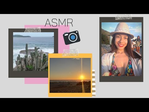 ASMR Binaural Na Praia+Som do Mar| Teste De Áudio| Whispers/Soft Spoken