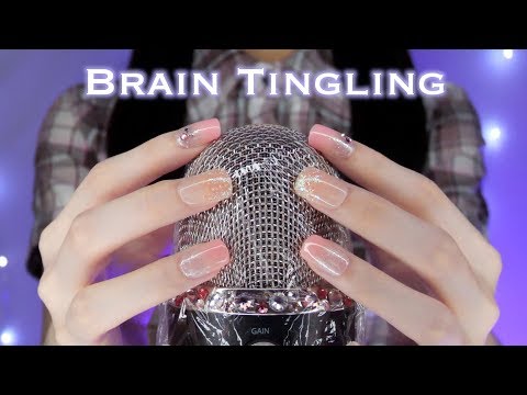 ASMR 脳がゾクゾク..😴Brain Tingling Mic Brushing, Touching, Crinkles [Plastic Wrap] No Talking