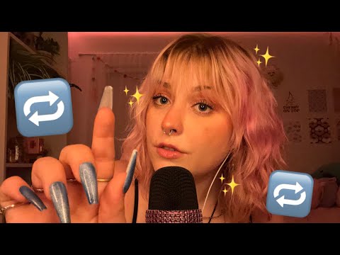 ASMR Repeating My Intro! Nail on Nail Tapping, Mouth Sounds, Repeating Trigger Words✨🔁💗