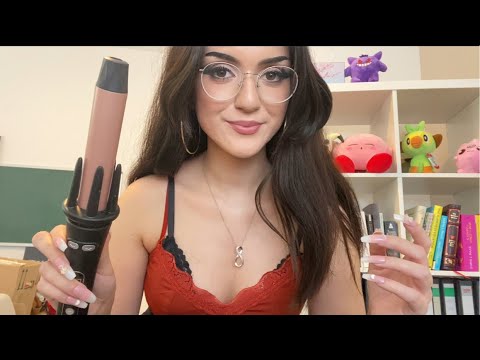 Getting You Ready For Your Blind Date ASMR ~ Applying Makeup, Hair & Nails