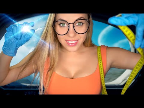 ASMR Medical Check Up in Space (Ear exam, Eye exam, Cranial Nerve Exam - Ear cleaning - OTOSCOPE)