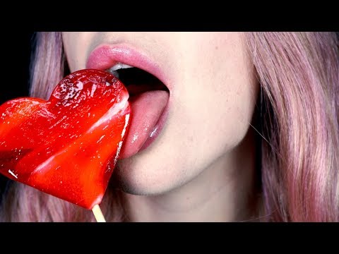 ASMR ❤️ Lollipop Licking // Mouth Sounds 👅 4k