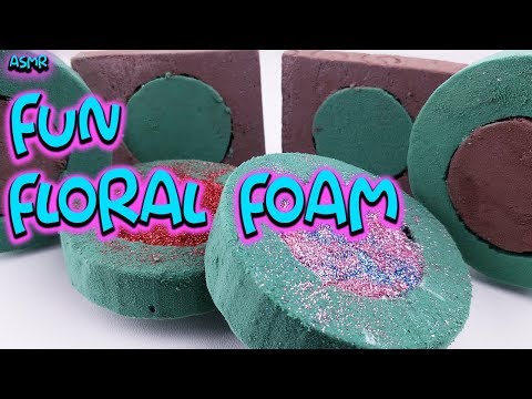 ASMR Satisfying Fun Floral Foam Crushing - Relaxing ASMR Sleep