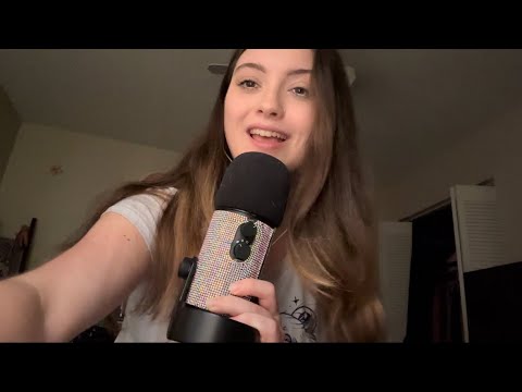 ASMR | anticipatory breathy stuttering, mouth sounds, rambles, and hand movements ❤️