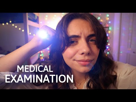 ASMR | Cranial Nerve Medical Examination (Eyes, Nose, Ears Assessment From a Real Nursing Student)