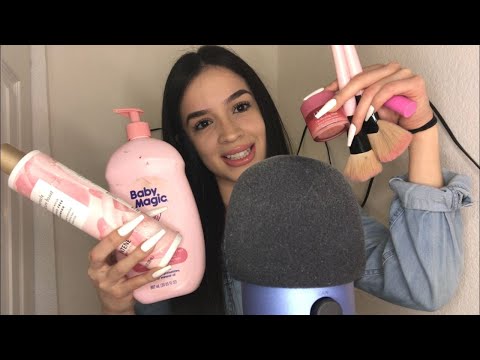 ASMR Tapping on All Things Pink (Long Nails edition)