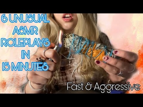 6 UNUSUAL ASMR ROLE-PLAYS in 15 MINUTES, Fast & Aggressive, Guaranteed Tingles!! - Angelic ASMR