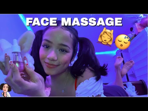 ASMR | Giving You A Face Massage Before Bed To Help You Tingle