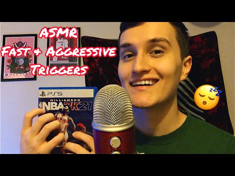 ASMR | Fast and Aggressive Triggers 😴 (Tapping, Scratching, Etc.)