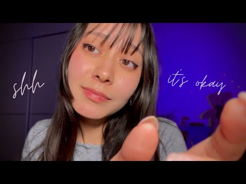 ASMR caring friend comforts you 💜 (shh it's okay, positive affirmations)