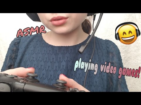 [ASMR] Roleplay - Playing My New Video Game with You! (Soft Whispering & Button Pushing)