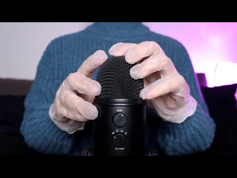 ASMR - Microphone Rubbing & Hand Sounds With Gloves [No Talking]