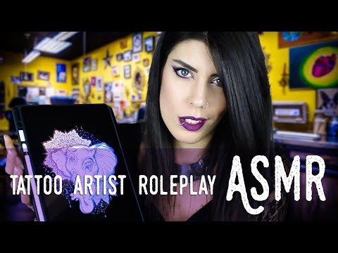 ASMR ita - ✒️ TATTOO ARTIST Roleplay (Soft Spoken)