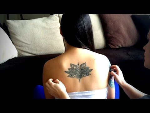 ASMR Relaxing Back Tickling Massage | Tracing, Light Scratching, Lotion Rubbing