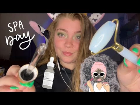 ASMR| Spa Day 🧖🏼‍♀️🙌 (personal attention, mouth sounds, etc)