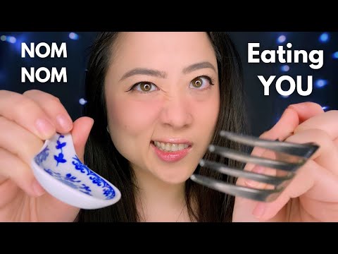ASMR | Fast & Aggressively Eating Your Face | Noms & Sipping You Up