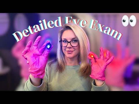 💡ASMR The MOST Detailed Eye Exam (Fast Triggers, 5 Different Lights)💡