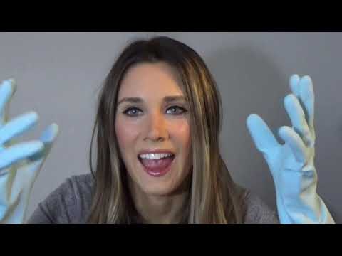 ASMR kitchen gloves with clapping