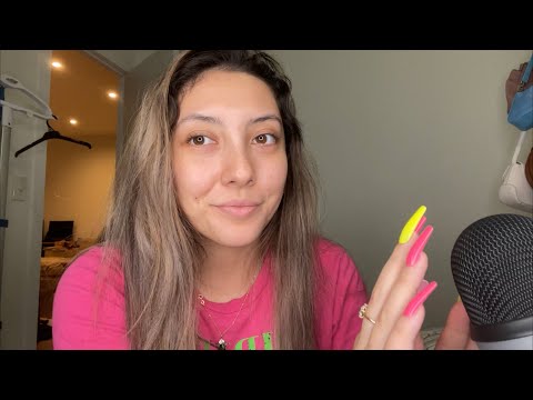 ASMR fast and aggressive mic scratching WITHOUT a mic cover ‼️READ DESCRIPTION‼️| Minimal Whispering