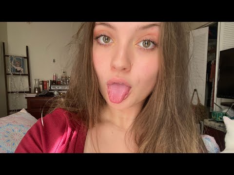 ASMR | LENS LICKING, POSITIVE AFFIRMATIONS, MOUTH SOUNDS, RAMBLES