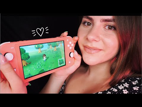 ASMR Nintendo Switch Lite Unboxing + Animal Crossing Let's Play ( I know I'm late lol )