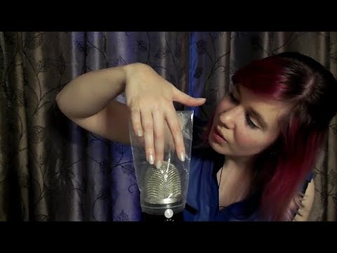 ASMR Crinkling and Blowing on Plastic Covering (NO TALKING)