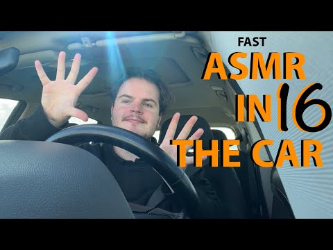 Fast & Aggressive ASMR in the Car 16 lofi Hand Sounds, Invisible triggers,Gripping&Scratching+Visual