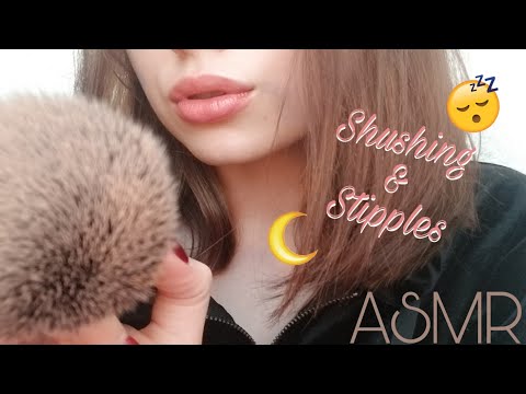 [ASMR] 😴 Brushing You To Sleep 😴 (Shushing + Stippling + More)
