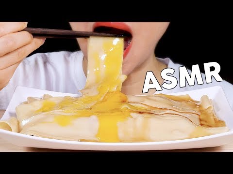 ASMR Soy Sauce Raw Egg Wide Udon Noodles 간장계란넓적우동 먹방