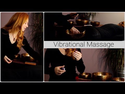 Vibrational Massage Tutorial | ASMR, Crystals, Bowls, White Noise