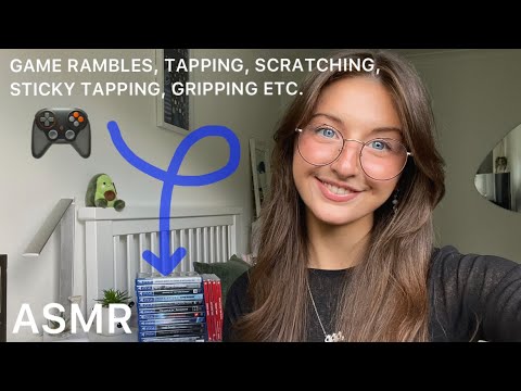 ASMR rambling, game carton tapping and scratching, sticky tapping etc. :)