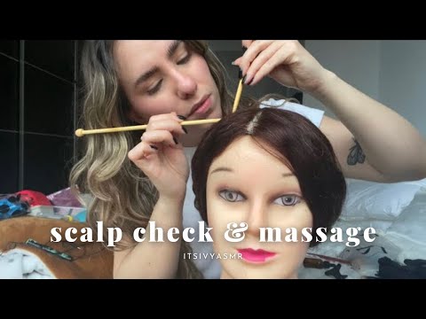 ASMR Real Hair Scalp Massage and Exam