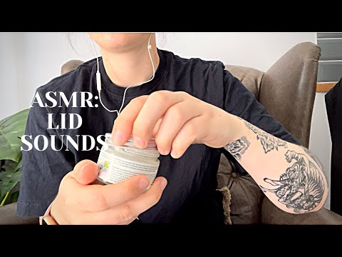 ASMR: LID SOUNDS | NO TALKING | 12 DIFFERENT ITEMS