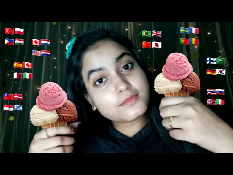 ASMR "Ice Cream" in 35+ Different Languages
