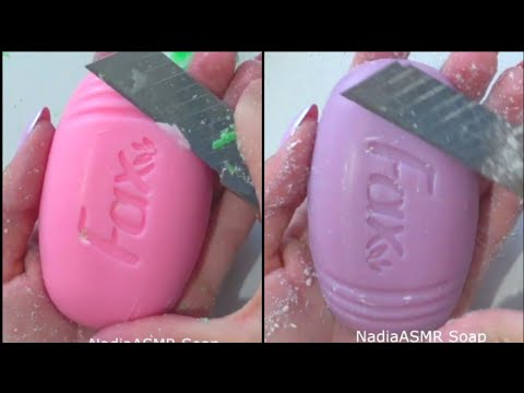 Dry Soap carving ASMR/ relaxing sounds/No talking. Satisfaction ASMR video/Cutting soap