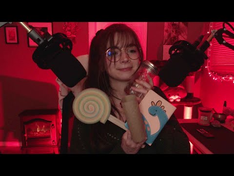 ASMR tapping on an assortment of tingly objects - whispering - tingle, relax & sleep