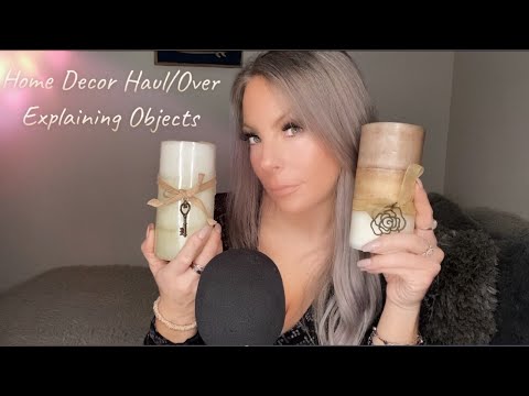 ASMR | Home Decor Shopping 🛍 Haul | Over Explaining Objects, Whispering,Tapping