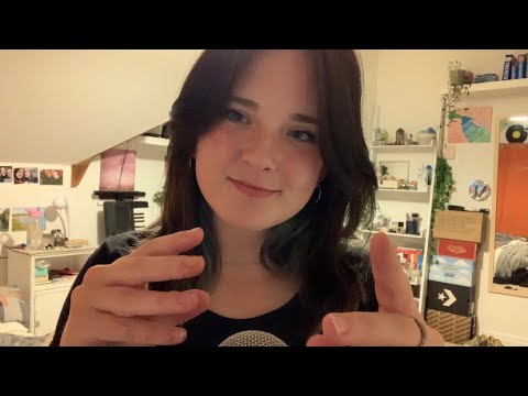 ASMR hand and mouth sounds with rambles and announcement👅