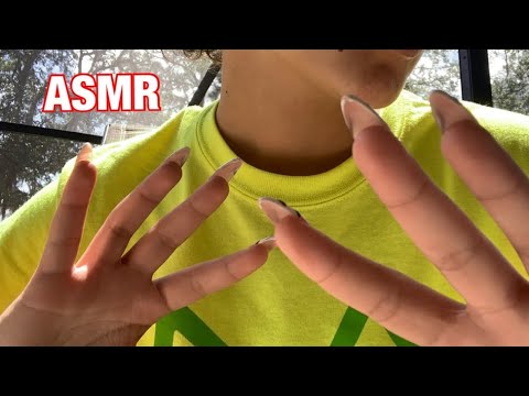 2 minute ASMR | Shirt scratching and other random triggers OUTSIDE 🌳