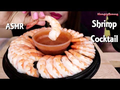 ASMR SHRIMP COCKTAIL EATING SOUNDS MUKBANG エビのカクテル | HUNGRY BUNNY