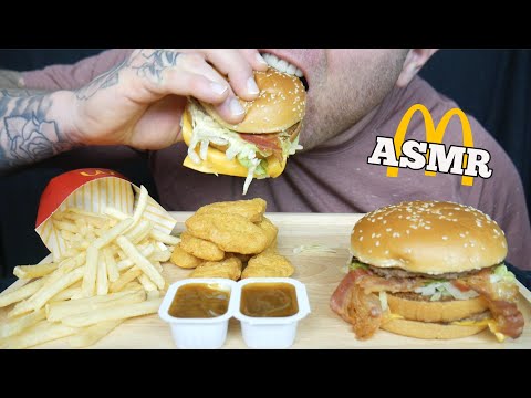 ASMR McDonalds FEAST 2 BIG Mac CHICKEN NUGGETS (EATING SOUND) NO TALKING | HUBBY EDITION | SAS-ASMR