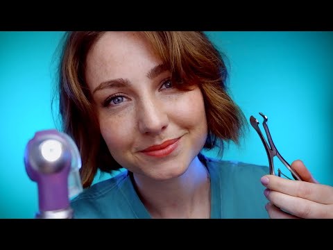 ASMR - Ears👂, Nose👃 and Throat👄 Exam🩺 with Dr. Hastings 👩‍⚕️