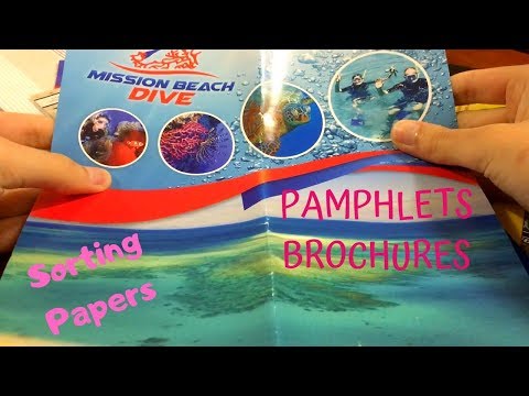 ASMR Relaxing Paper Sorting Sounds - Page Turning, Crinkles