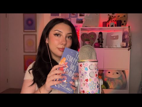 ASMR quick book tapping, tracing, reading, and positive affirmations 🫶 | Mia Z’s CV